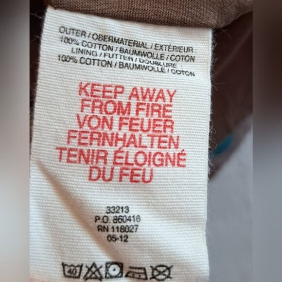 Mini Boden girls 4-5 years taupe with multi colored bird design dress, EUC - Picture 5 of 5